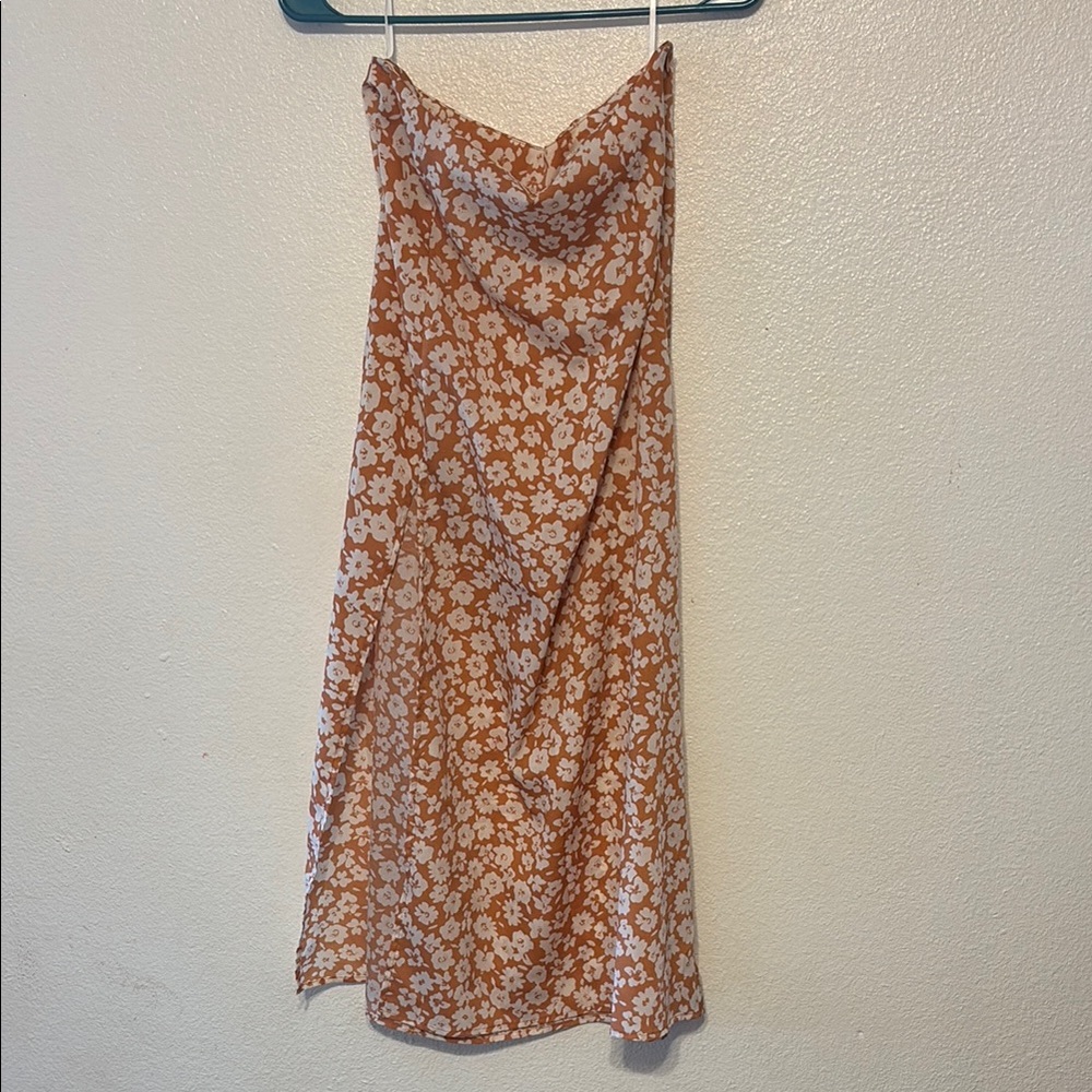 Floral Orange‎ Skirt